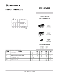 Datasheet SN74LS30D manufacturer ON Semiconductor