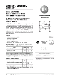 Datasheet UMC3NT1G manufacturer ON Semiconductor