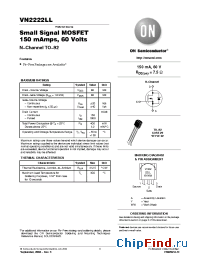 Datasheet VN2222LLRLRM производства ON Semiconductor