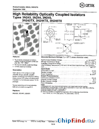 Datasheet 3N245 manufacturer OPTEK