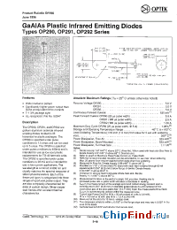 Datasheet OP290A manufacturer OPTEK