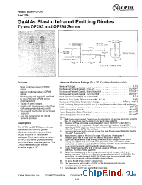 Datasheet OP293C производства OPTEK