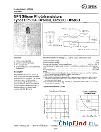 Datasheet OP506C производства OPTEK