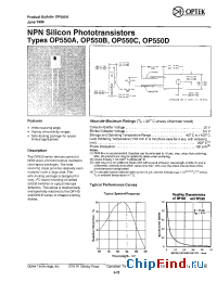 Datasheet OP550D manufacturer OPTEK