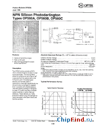 Datasheet OP560C manufacturer OPTEK