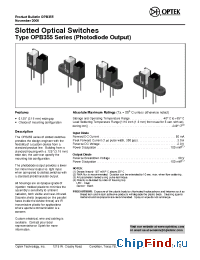 Datasheet OPB355N11 производства OPTEK