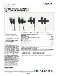 Datasheet OPB380T11 manufacturer OPTEK