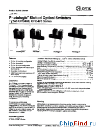 Datasheet OPB462T11 manufacturer OPTEK