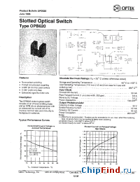 Datasheet OPB620 manufacturer OPTEK