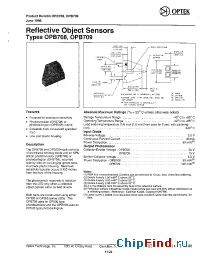 Datasheet OPB7081 manufacturer OPTEK