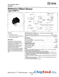 Datasheet OPB711 производства OPTEK