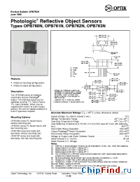 Datasheet OPB771N manufacturer OPTEK