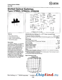 Datasheet OPB825A manufacturer OPTEK