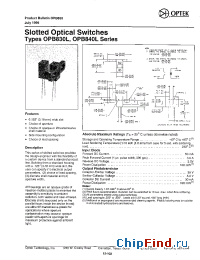 Datasheet OPB842L производства OPTEK