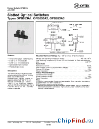 Datasheet OPB853A1 manufacturer OPTEK