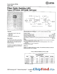 Datasheet OPF320A manufacturer OPTEK