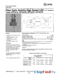 Datasheet OPF347A manufacturer OPTEK