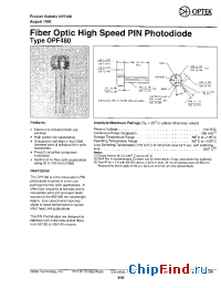 Datasheet OPF480 производства OPTEK