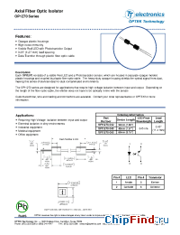 Datasheet OPI1270 manufacturer OPTEK