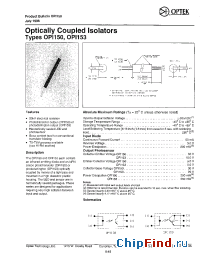Datasheet OPI153 manufacturer OPTEK