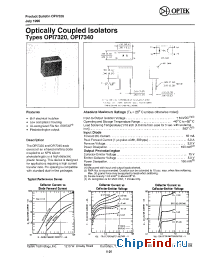 Datasheet OPI7320 manufacturer OPTEK