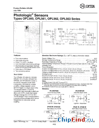 Datasheet OPL560 manufacturer OPTEK