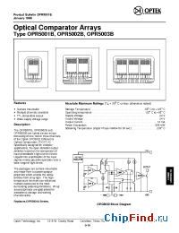 Datasheet OPR5001B manufacturer OPTEK