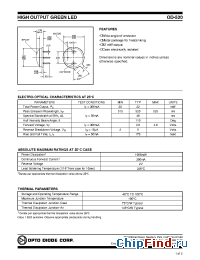 Datasheet OD-520 manufacturer Opto Diode
