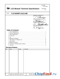 Datasheet C-51505NFJ-SLG-AB manufacturer Optrex