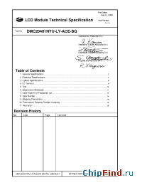 Datasheet DMC-20481NYU-LY-ACE-BG manufacturer Optrex