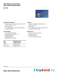 Datasheet BP103-3/-4 manufacturer OSRAM