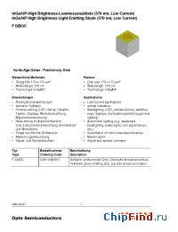 Datasheet F0292C производства OSRAM