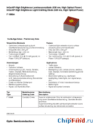 Datasheet F2003B manufacturer OSRAM