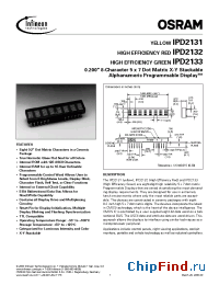 Datasheet IPD2132 manufacturer OSRAM