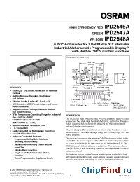 Datasheet IPD2545A manufacturer OSRAM