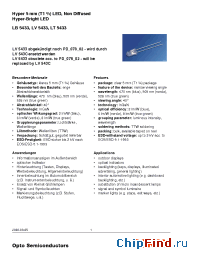 Datasheet LB5433-QU-35 manufacturer OSRAM