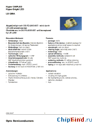 Datasheet LBQ99A manufacturer OSRAM