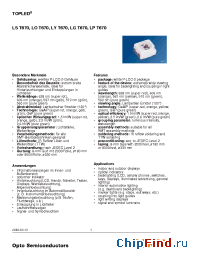 Datasheet LGT670-L1M2-1 manufacturer OSRAM