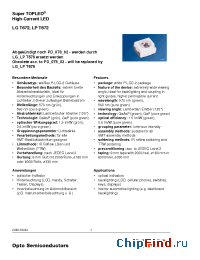 Datasheet LGT672-Q1R2-1 manufacturer OSRAM