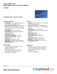 Datasheet LPK376-P2R1-25 manufacturer OSRAM