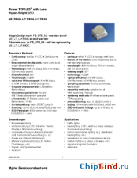 Datasheet LVE633-U1V1-1 manufacturer OSRAM