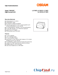 Datasheet LYT672 manufacturer OSRAM