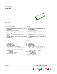 Datasheet OS-ML01B-T manufacturer OSRAM