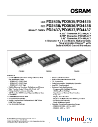 Datasheet PD2435 manufacturer OSRAM