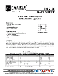 Datasheet PM2105 manufacturer Pacific Mono