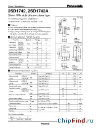 Datasheet 2SD1742A производства Panasonic