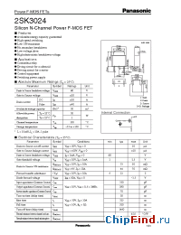 Datasheet 2SK3024 производства Panasonic