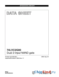 Datasheet 74LVC2G00DC производства Panasonic