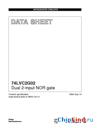 Datasheet 74LVC2G02DC manufacturer Panasonic