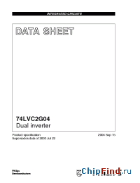 Datasheet 74LVC2G04GM manufacturer Panasonic